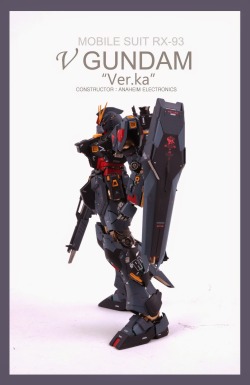 mechaddiction:  MG 1/100 RX-93 Nu Gundam - Customized Build Images