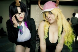 ravennyuugaocosplay:  Elma and Lucoa Thicc DragonsKobayashi san