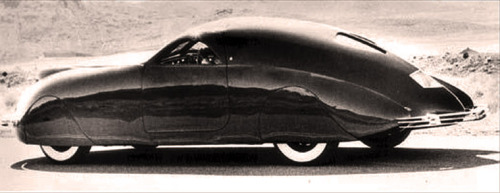 carsthatnevermadeit:  Phantom Corsair, 1938.Â Designed by Rust Heinz of the H. J. Heinz family and Maurice Schwartz of the Bohman & Schwartz coachbuilding company in Pasadena, California. The Corsair is maybe the ultimate example of retro-futurism.