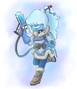 cubedcoconut:  Time for another Overwatch gem- Sapphire as Mei,