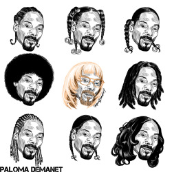 paloma-demanet:  Tonights art - snoop dogg hair