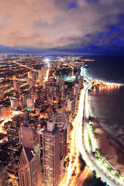 atraversso:  Chicago night by Songquan Deng 