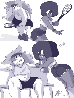 jen-iii:  Garnet and Greg used to play Tennis together on the