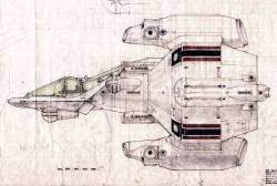 eighties-o-rama:  The Gun Star (from the Last Starfighter) design
