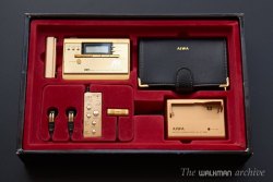 24k gold-plated Aiwa Walkman. via walkman-archive