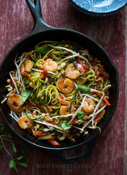 beautifulpicturesofhealthyfood:  Zucchini Pad Thai Noodles “Zoodles”…RECIPE