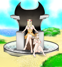 Turns out that Annie’s throne is located at the beach, who