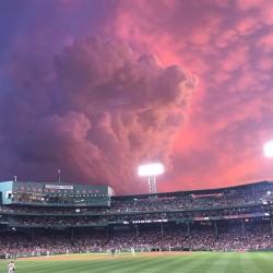 blazepress:  Photo taken at Fenway Park, Boston, after a tornado