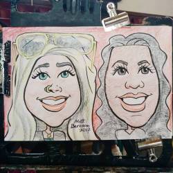 Drawing caricatures at Memorial Hall in Melrose!  Thanks ELF