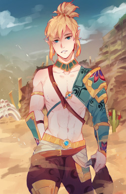 crimson-chains:HEY SOLink has this Voe Gerudo outfit????AND I