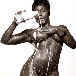 eroticnoire:  Got milk 😜 #ebony #erotic #sensual #african