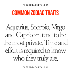 zodiaccity:  REPOST - Common Zodiac Traits: Aquarius, Scorpio,