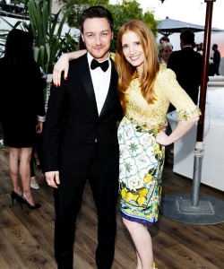 mcavoyclub:  James McAvoy and Jessica Chastain attend “The