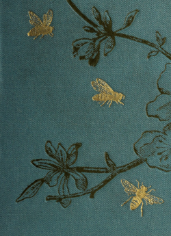 nemfrog:  Golden bees. The honey bee. 1890. Book cover, detail.