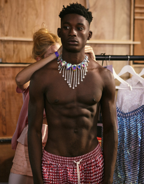 black-boys:  Harry Uzoka by Piczo | Backstage at Ashish SS 15  