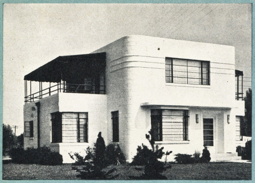 vintagehomeplans:  United States, 1945: No. 1-13A modern two-story