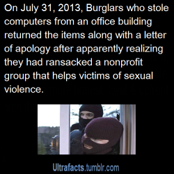    Source For more facts follow Ultrafacts  The most nicest burglars