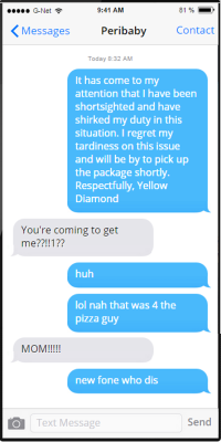 The worst part is the pizza place only requested a pickup twice(Submitted