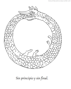 more-smiles-and-cry-less:  “El uróboros simboliza el ciclo