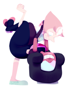 weirdlyprecious: Pearl holding Garnet!✨ and then they fused