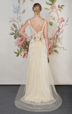 lace-pearls-dresses:  Claire Pettibone 2014 Spring Bridal Collection