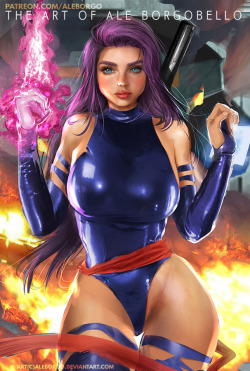 aleborgobelloart:    Psylocke from X-MenPatreon   https://www.patreon.com/AleBorgoArtstation