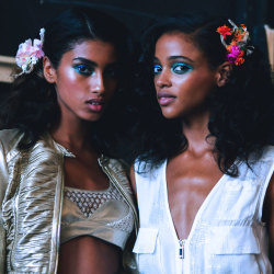 vuittonable:  imaan hammam and aya jones at diane von furstenberg