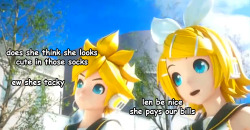 fuckyeahkagamine-twins:  various screenshots of len being the