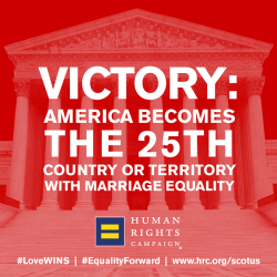 humanrightscampaign:  Victory   Today marks a historic occasion