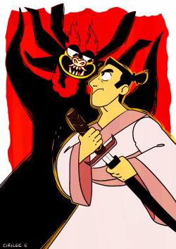 cirilee:i recently started watching samurai jack and aku is the