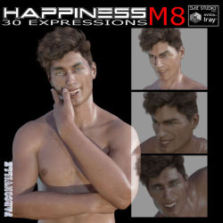 Happiness  is composed of 30 one click expressions for M8 and