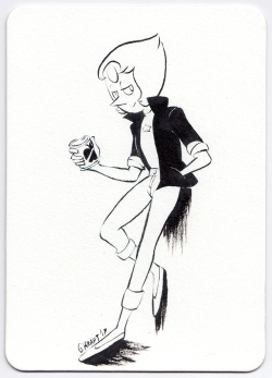 gracekraft:Bad Pearl for a brush pen commission.