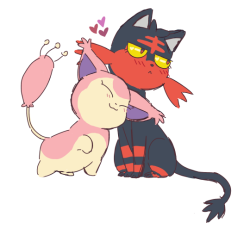 kelseesi:  they love each other   kitty love~ <3