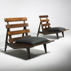 blueberrymodern:  sergio rodrigues - rosewood lounge chairs 1954