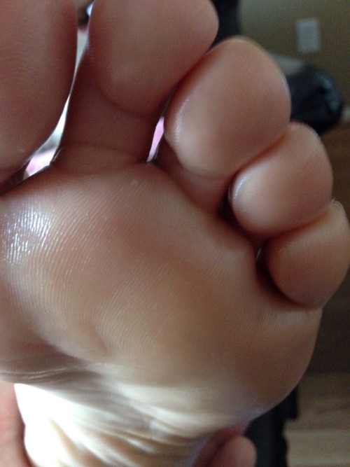 misshotwife:  One of my best followers and email pals said he wanted a close up picture of my soles, as he is having LASIK tomorrow and wanted something to remember in case he goes blind.  I think he may be exaggerating a little just to get a foot picture