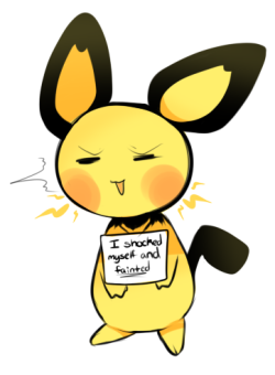 pichu-pii:  joining the bandwagon plus pichu is too cute I shocked