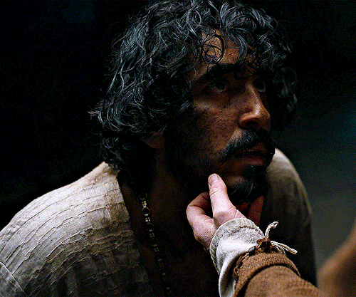 userfilm:You have mud on your face.DEV PATEL as GAWAINE in The