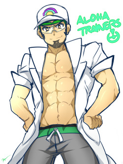 kuroshinkix:  Rush Fanart sketch of Professor Kukui from the