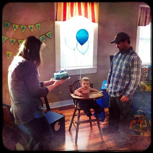 <p>Happy 1st birthday to this handsome young man. He nailed the whole party. Didn’t cry, covered his whole face in blue cake. #colerandall #1stbirthday  (at Orlinda, Tennessee)</p>