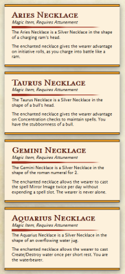 morseths-spellbook:  First magic items I’ve posted here, I