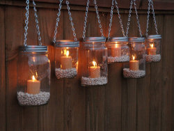 wickedclothes:  Hanging Mason Jar Lamps Sold on Etsy.
