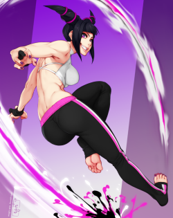 mugis-pie:  A little fanart of Juri, from Street Fighter series.