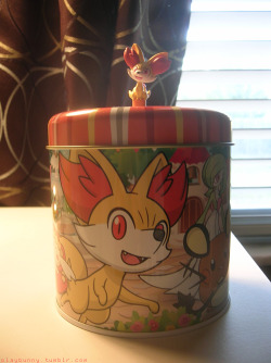 Collectible Fennekin Cookie Tin I’m not sure when I’ll