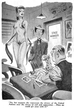 gameraboy:Burlesk cartoon found in the October ‘48 issue of