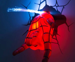 awesomeshityoucanbuy:  3D Spider-Man Hand Night LightLet the