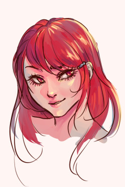 lovelytitania:  Wanted to draw Kou doing the eyebrow thing. (Though