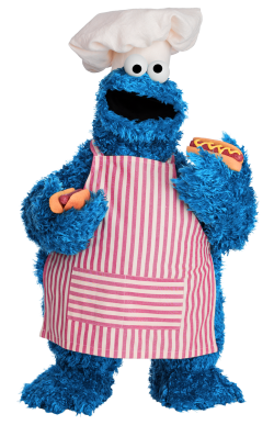 thecakebar:  sesamestreet:  Grilling with Cookie Monster really