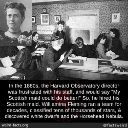 mindblowingfactz:  In the 1880s, the Harvard Observatory director