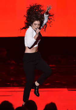 featuringod:    Lorde performs onstage at the 2014 American Music