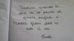 owelsdiary:  “Credimi quando ti dico che ho paura di girare